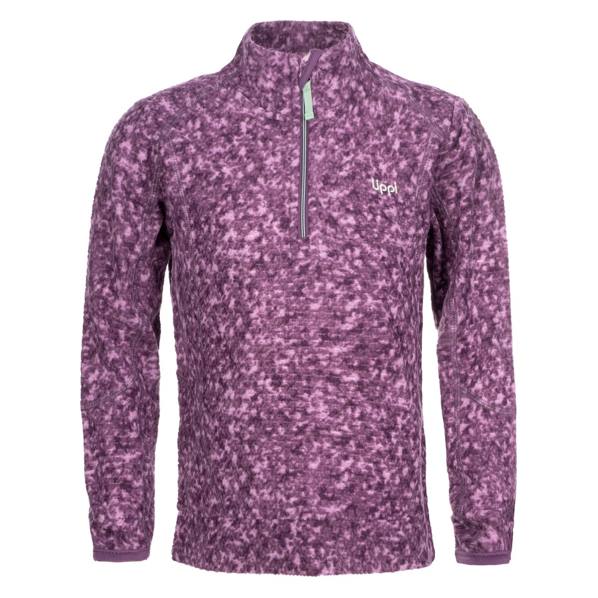 LIPPI - Poleron Niña Saltamontes Nano-F 1/4 Zip Print Frambuesa Lippi