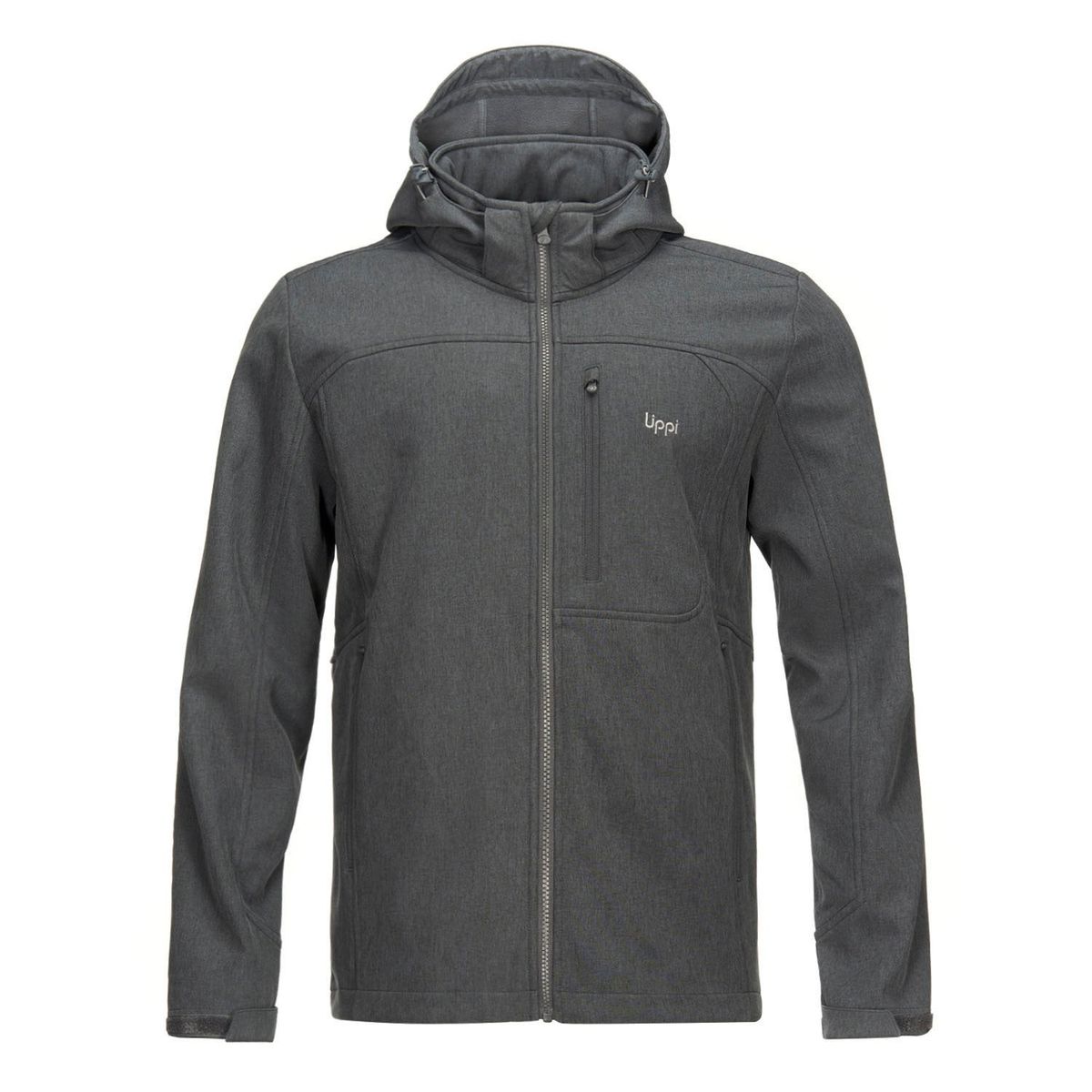LIPPI - Chaqueta Hombre Macaya Softshell Hoody Jacket Melange Grafito Lippi