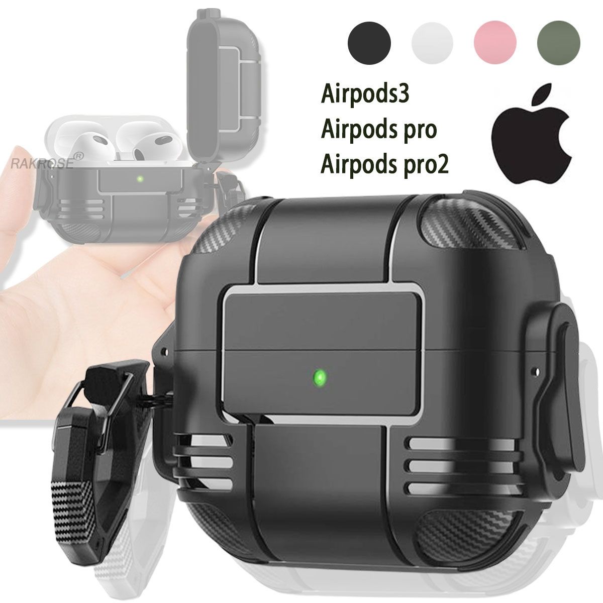 EDWINAYY - Funda Para AirPods 3 Pro 2 Anticaída Dise?o Suave Creativo