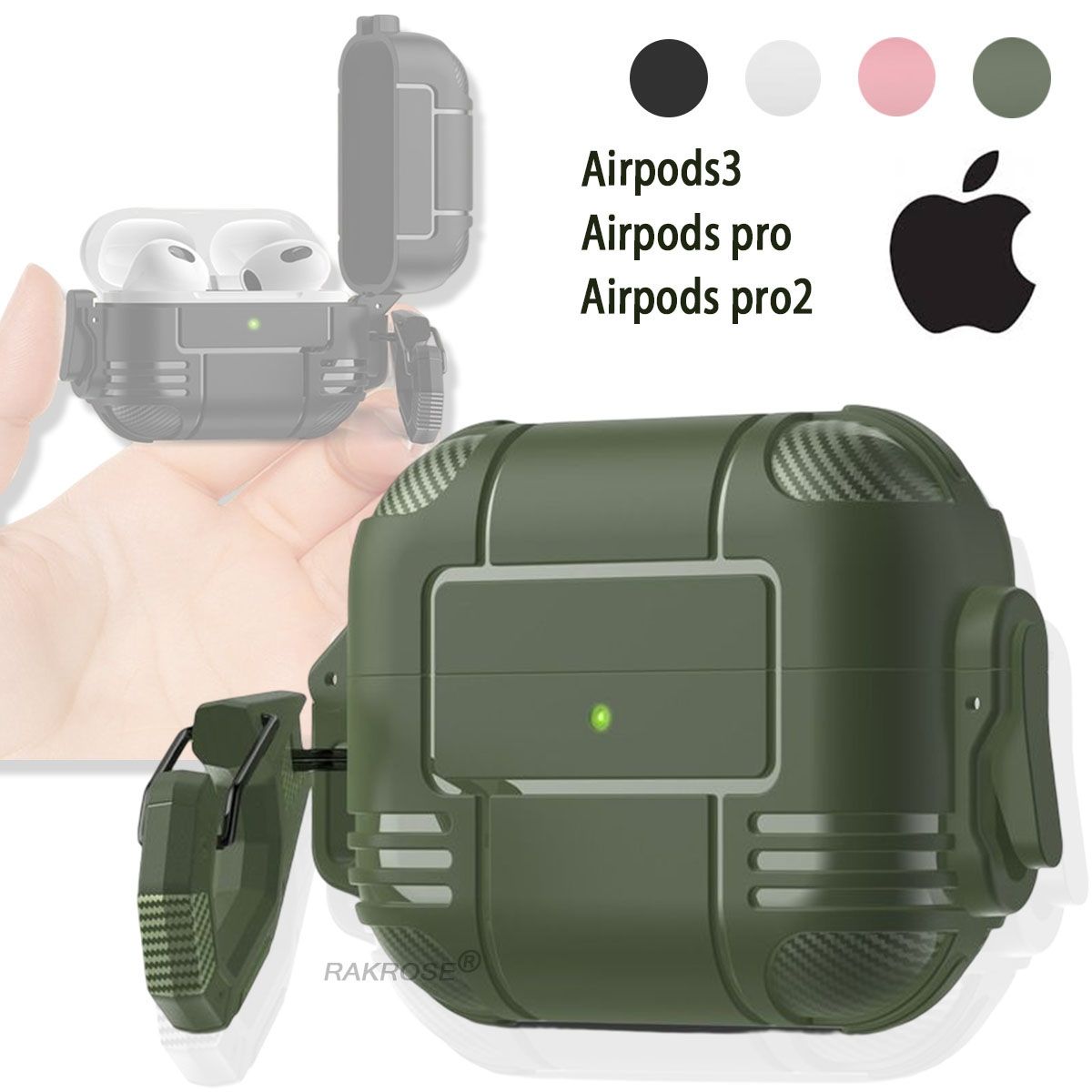 EDWINAYY - Funda Para AirPods 3 Pro 2 Anticaída Dise?o Suave Creativo