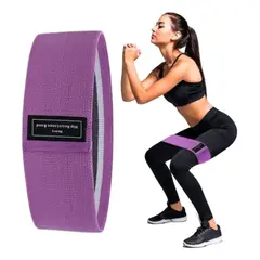 GENERICO - Banda De Tela Piernas Y Glúteos Morada 40 Cm + Bolso Negro