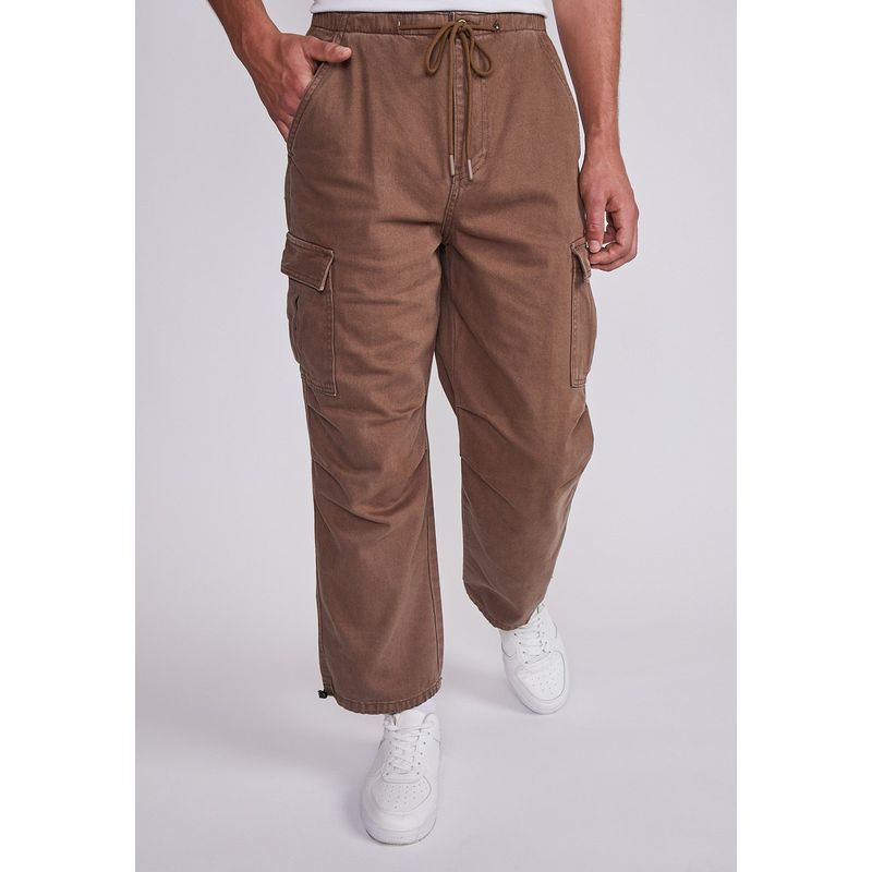 SIOUX - Pantalón Hombre Arena Gabardina Parachute Sioux