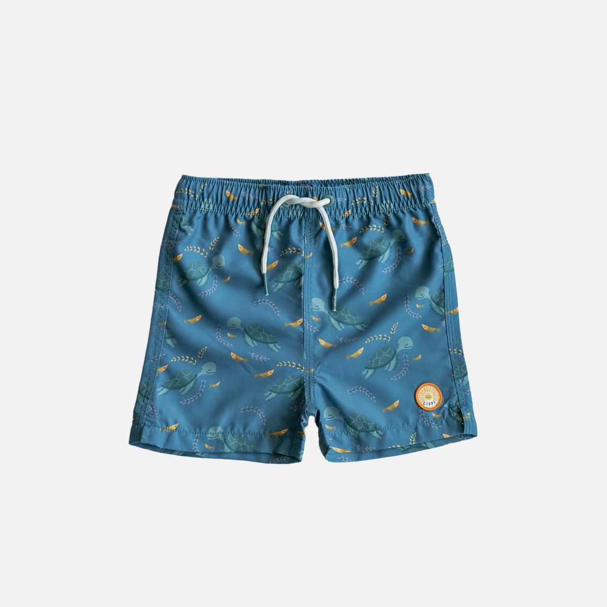 LIPPI - Short Baby Boy Beluga Swimwear Print Azul Grisaceo Lippi