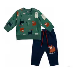 TEDMIMAK - Buzo para bebé con animalitos de invierno