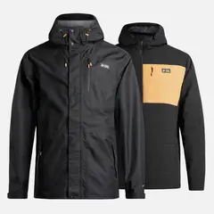 HAKA HONU - Chaqueta Hombre Perro Guapo Pro Negro