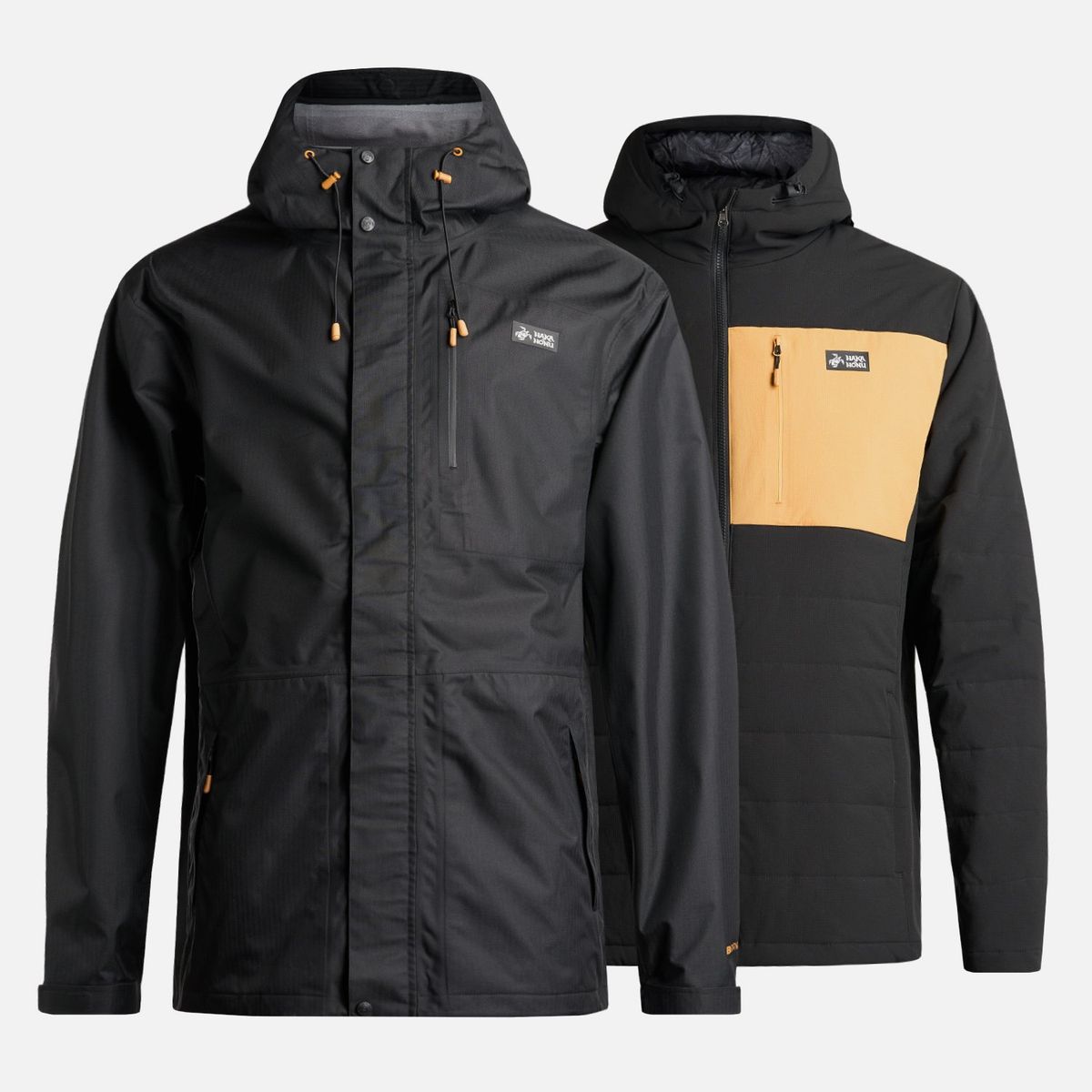 HAKA HONU - Chaqueta Hombre Perro Guapo Pro Negro Haka Honu