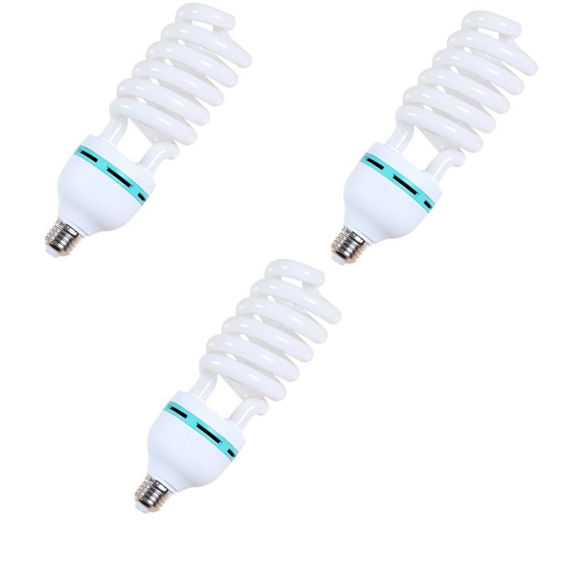GENERICO - 3 AMPOLLETAS 150W 220V 5500K E27 ILUMINACIÓN ESTUDIO