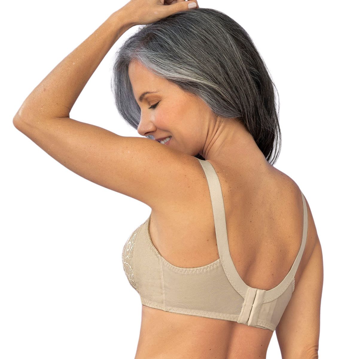 LEONISA - Sostén de mayor cubrimiento sin arco 71223 Perla