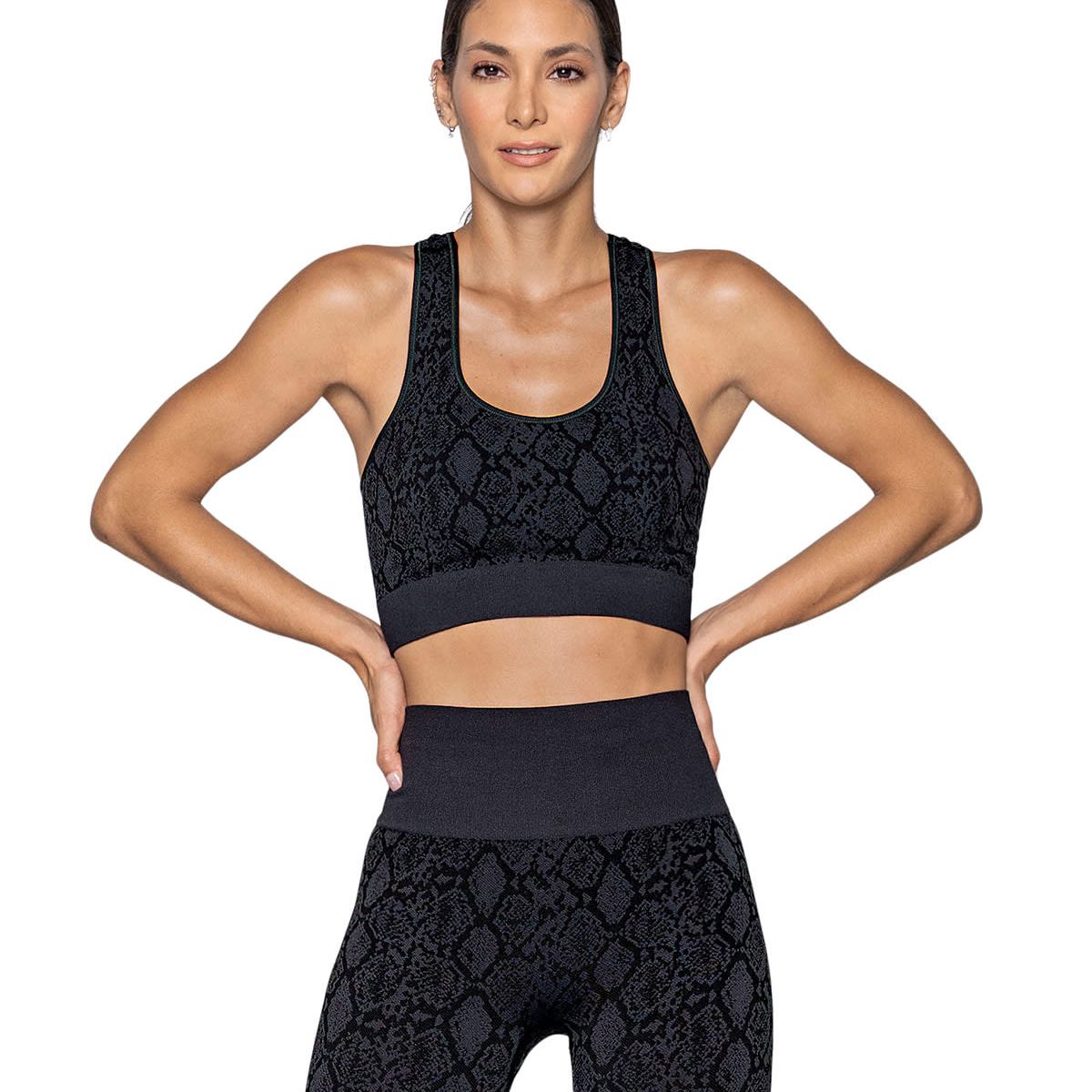 LEONISA - Top deportivo sin costuras reversible 195369 Multicolor