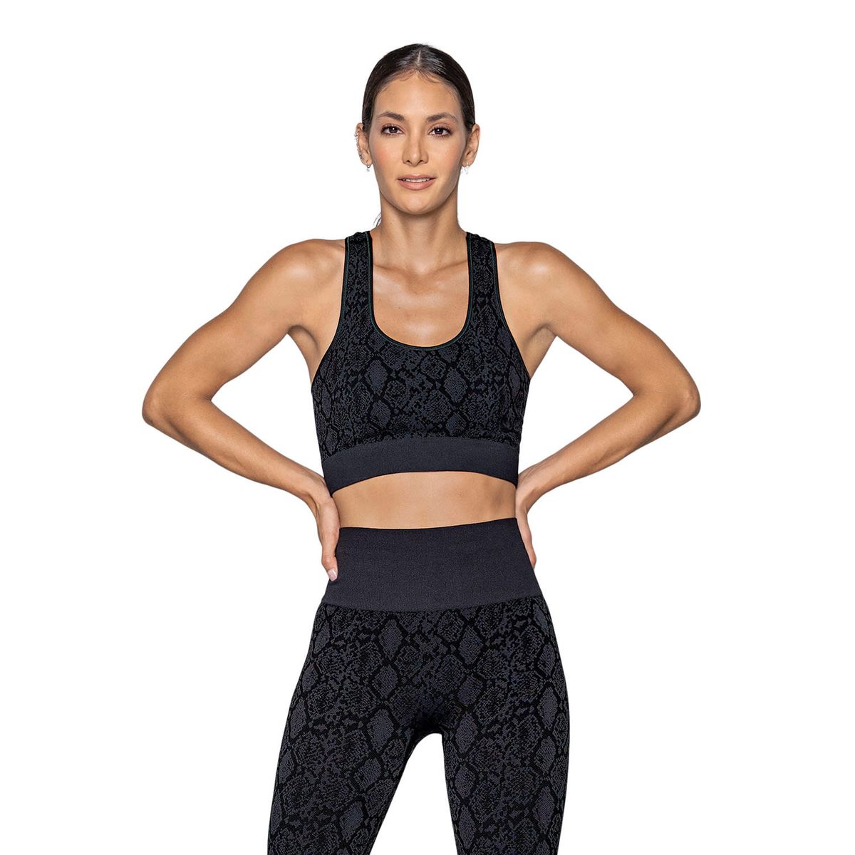 LEONISA - Top deportivo sin costuras reversible 195369 Multicolor