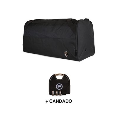 Imagen 2 del producto Bolso Eder L 144 lts negro + Candado la Maleta de Chile