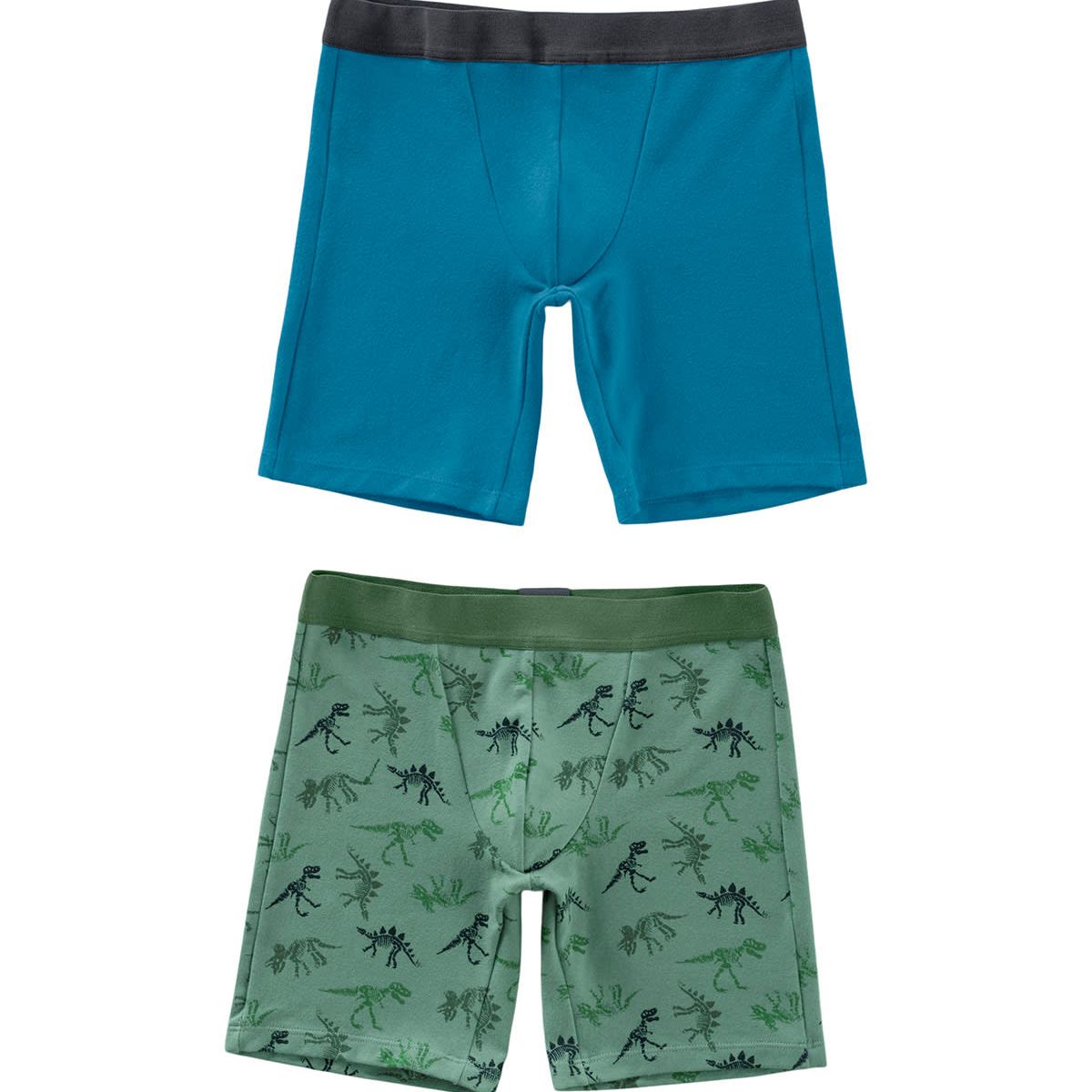 LEO - Pack x 2 bóxer largo en algodón para niño 33294X2 Azul / Estampado