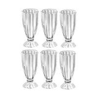 Set 6 Copas Helado Postre Milk Shake Malteadas