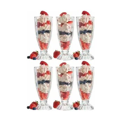 Imagen 2 del producto Set 6 Copas Helado Postre Milk Shake Malteadas