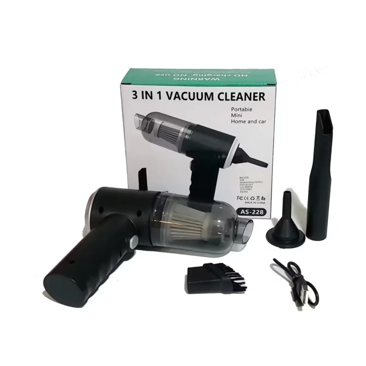 GENERICO - MINI ASPIRADORA PORTATIL 3 EN 1