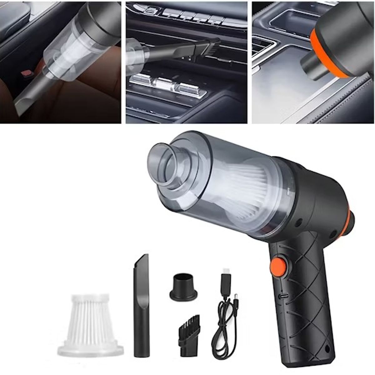 GENERICO - MINI ASPIRADORA PORTATIL 3 EN 1