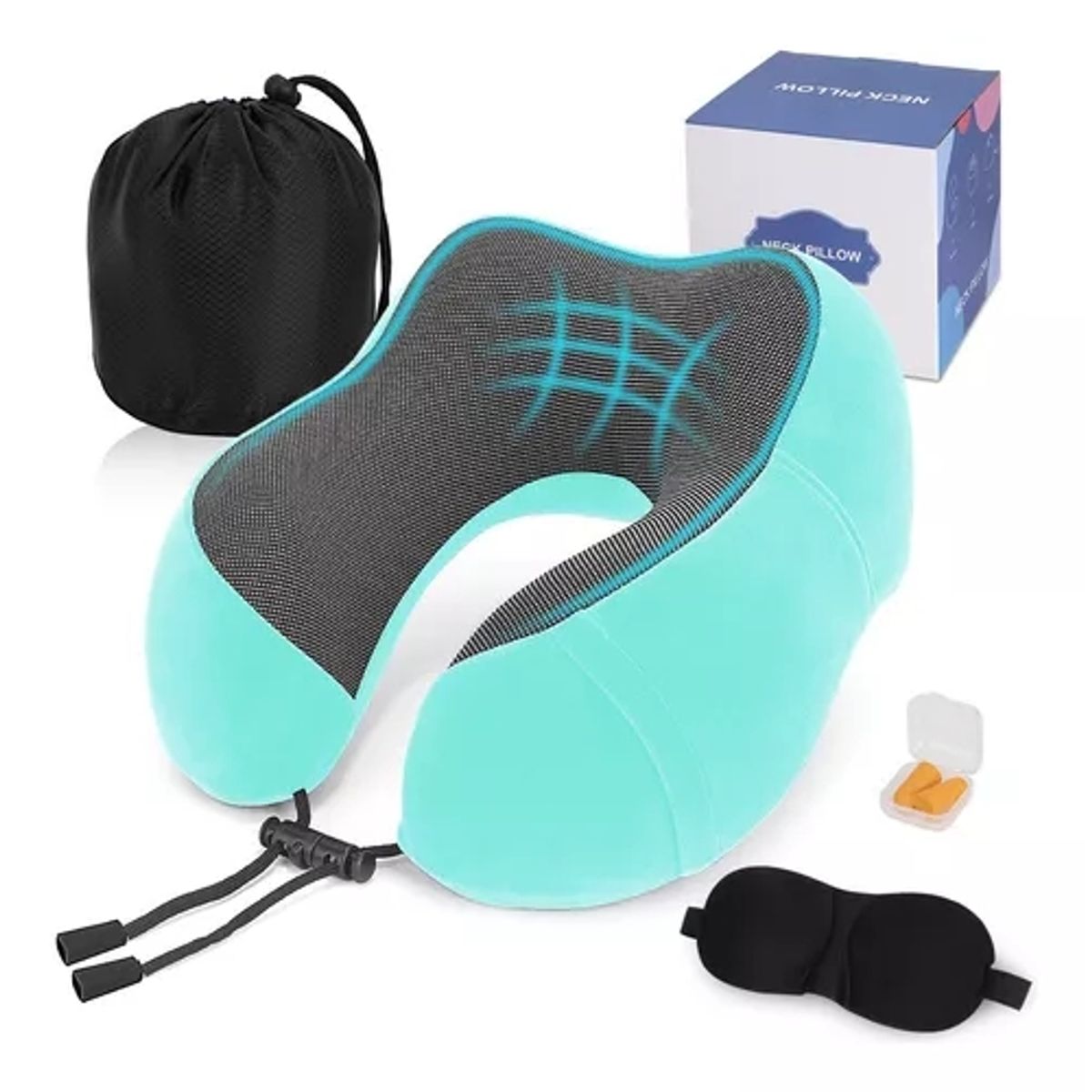 GENERICO - Almohada De Cuello Para Viaje Trabajo Cojín Soporte Cómodo