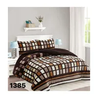 Cobertor Chiporro Invierno 1.5 Plazas - Café Cuadrados 1385