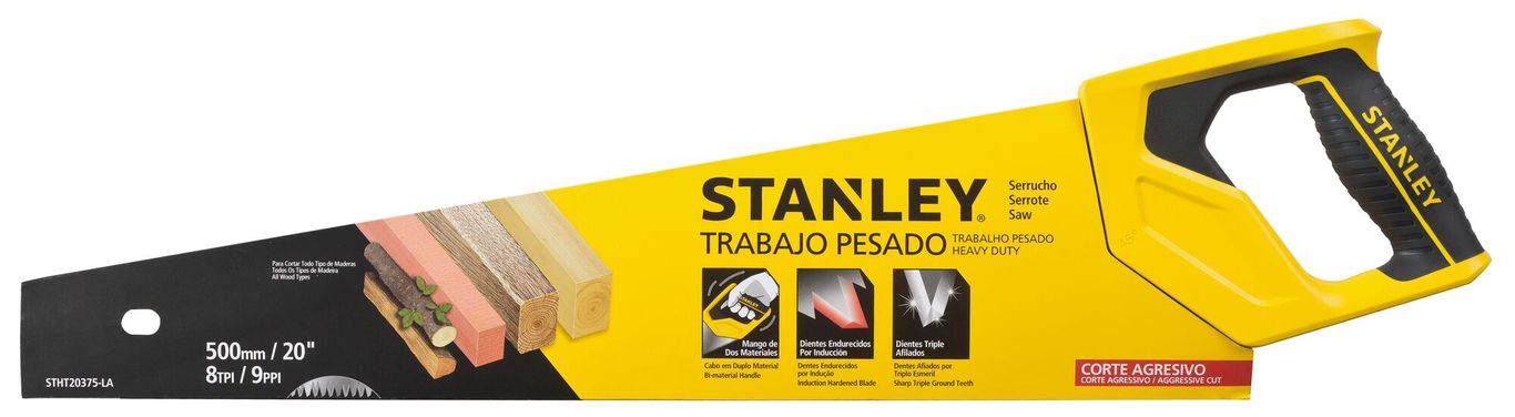 Serrucho Trabajo Pesado 20 Pulgadas Stht20375-la