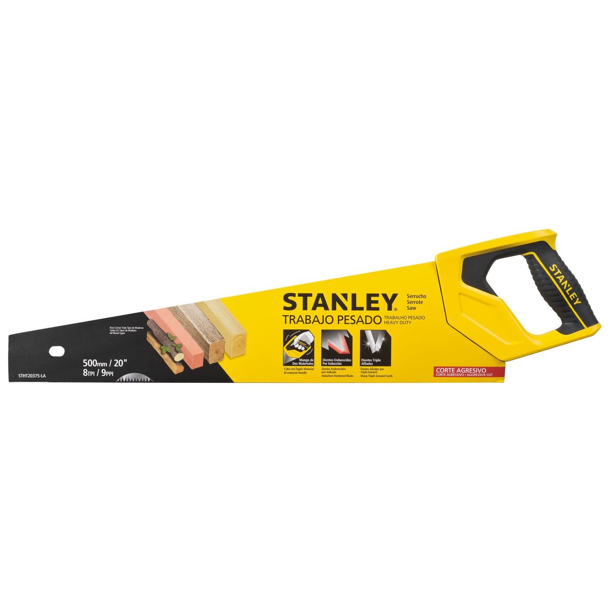 STANLEY - Serrucho Trabajo Pesado 20 Pulgadas Stht20375-la