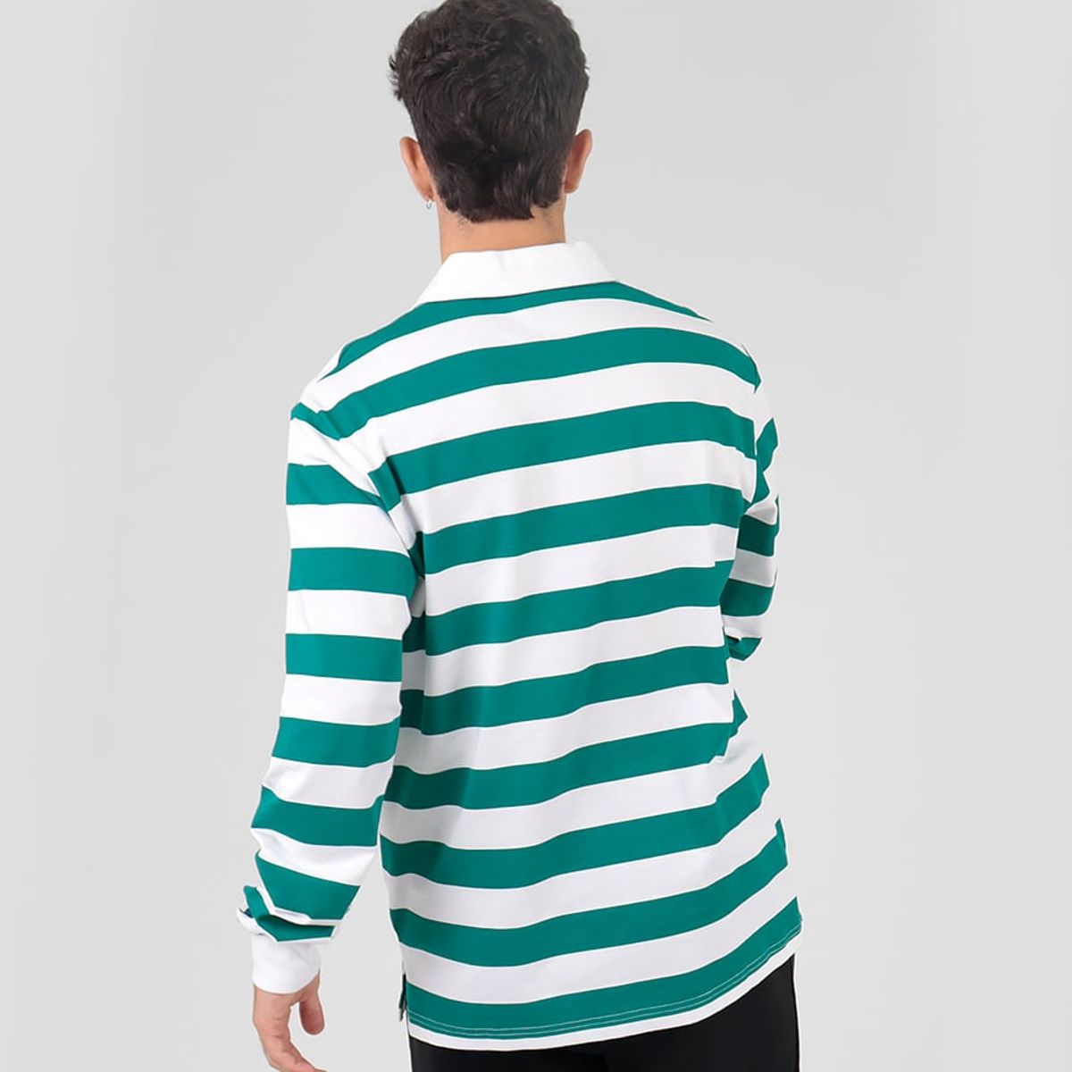 ELLESSE - POLERA HOMBRE ELLESSE BROOKS RAYAS/VERDE