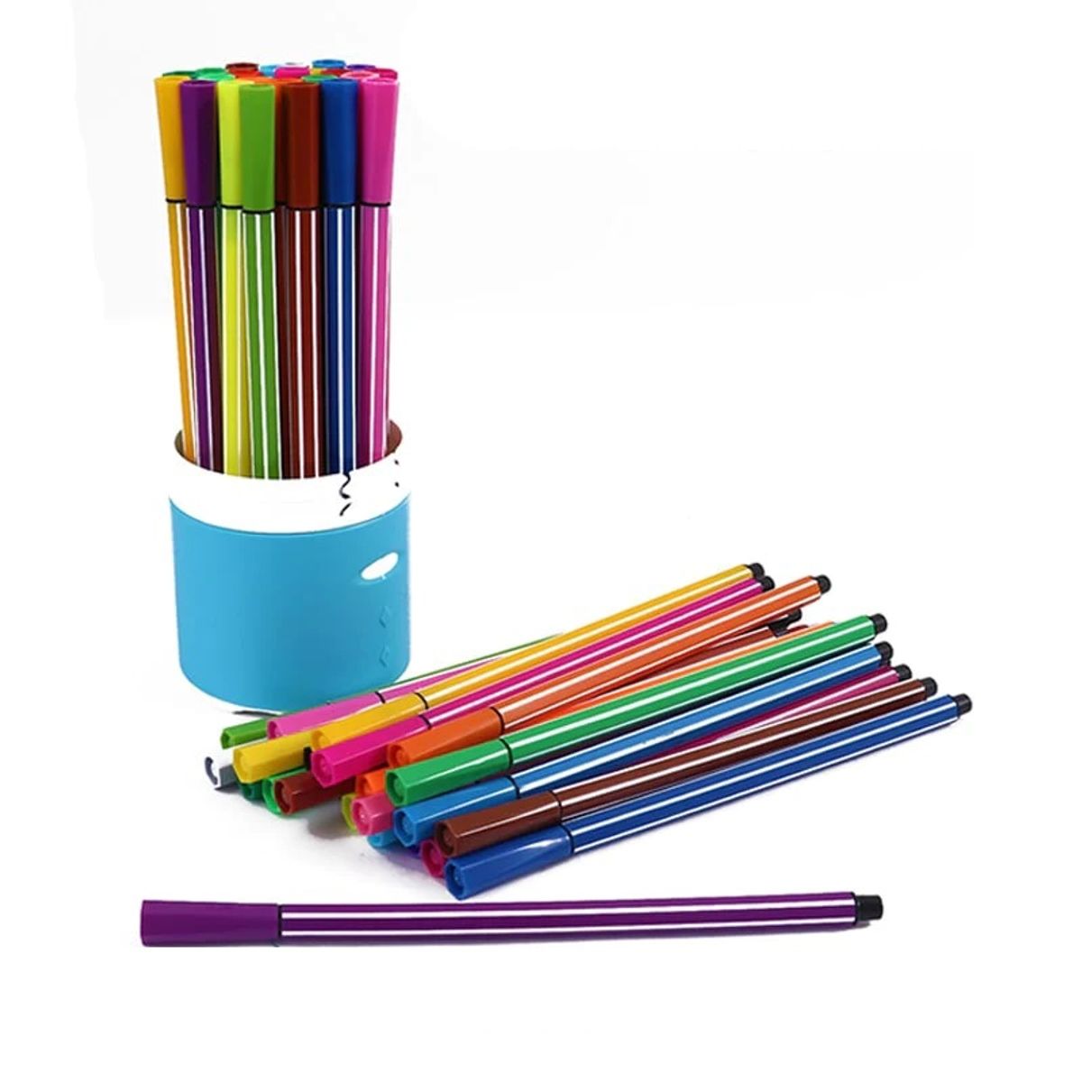 FOSKA - Set 24 plumones marcadores acuarelables calidad