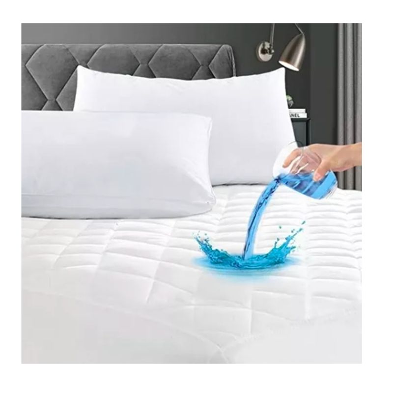GENERICO - Cubre Colchón 2 Plazas Impermeable Más Fundas Para Almohadas