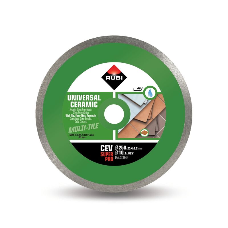 RUBI - Disco Diamante 30949 Super Pro Continuo Cev 250 Mm