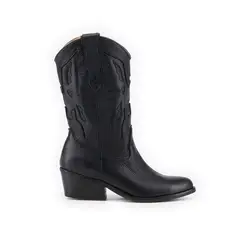 VANESSA GIL - BOTA MUJER DE CUERO AGUILA BLACK