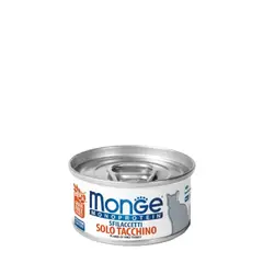 MONGE - Alimento Premium Gato Lata Flakes de Pavo 80gr