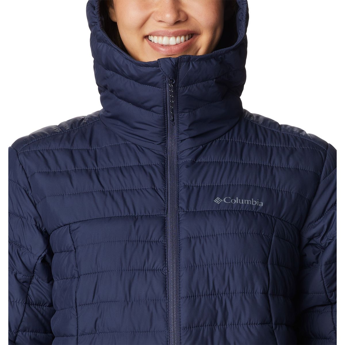 COLUMBIA - Parka Mujer Silver Falls Hooded Azul COLUMBIA