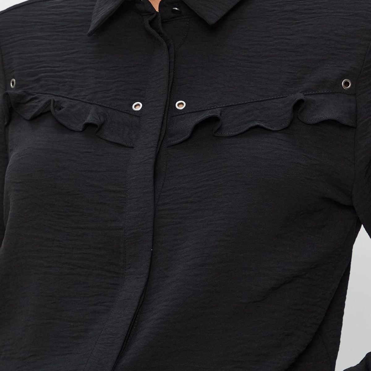ASH - Blusa Manga Larga Negro Mujer Ash