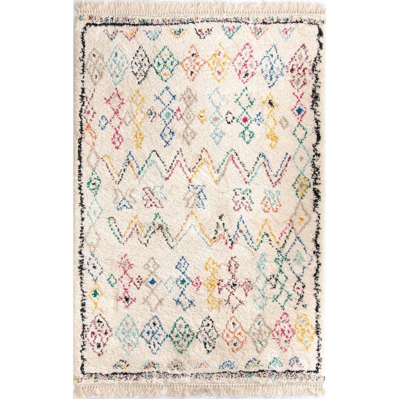 BAZHARS - Alfombra Shaggy 200x290 cm 6221 Bazhars