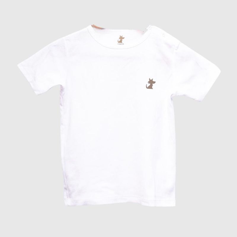 COYOTE KIDS - Polera blanca Coyote algodón peruano - Blanco