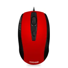 MAXELL - Mouse Óptico 5 Botones MOWR-105 Rojo