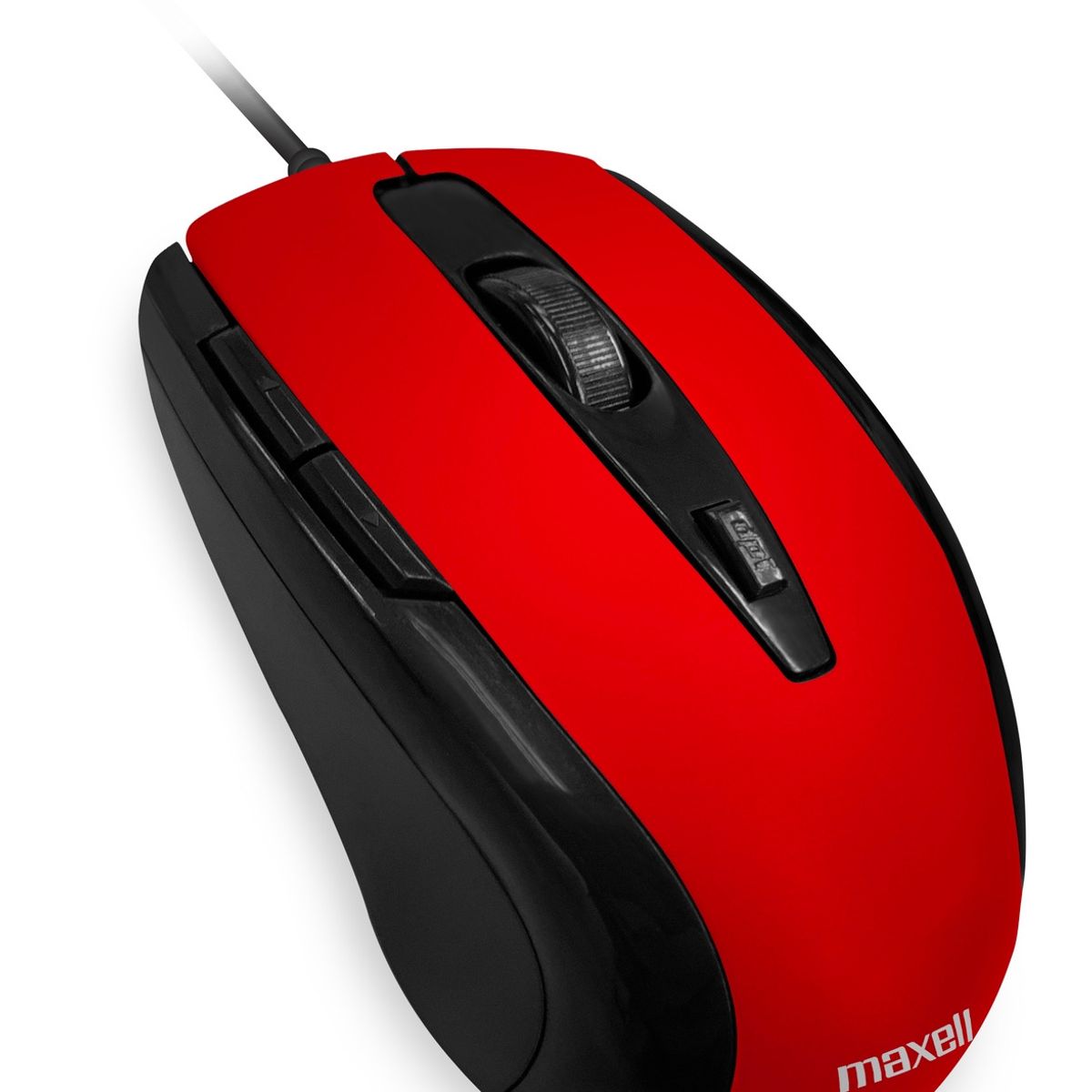 MAXELL - Mouse Óptico Maxell 5 Botones MOWR-105 Rojo
