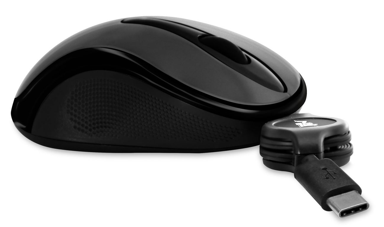 Mouse Retractil Tipo C 1200Dpi