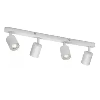 Aplique Lampara Cuadruple Dirigible Ampolleta Gu10 BlancoLuz fria