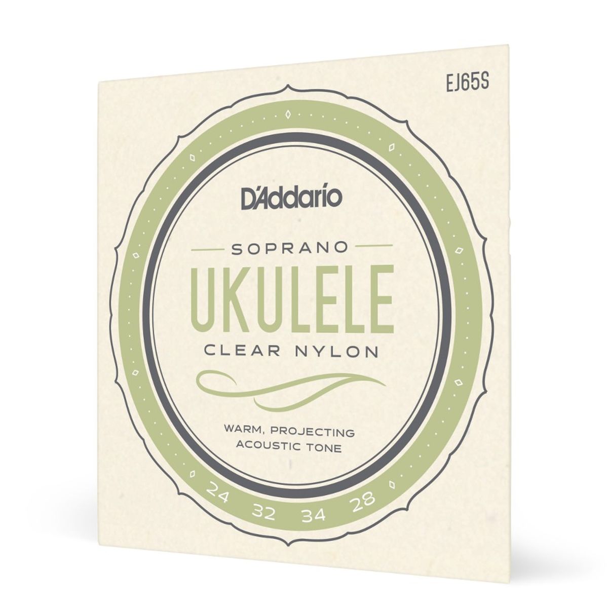 DADDARIO - Set de cuerdas Ukelele Soprano Clear EJ65S Daddario