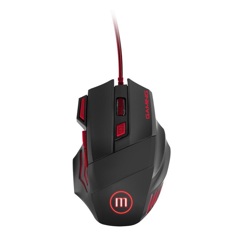 MAXELL - Mouse Gamer Maxell 3200 Dpi Led MOW-R Samurai