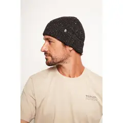 WILD LAMA - Gorro Bosco Reciclado Negro