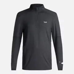 LIPPI - Poleron Hombre Puerto Trucco 14 Zip Negro