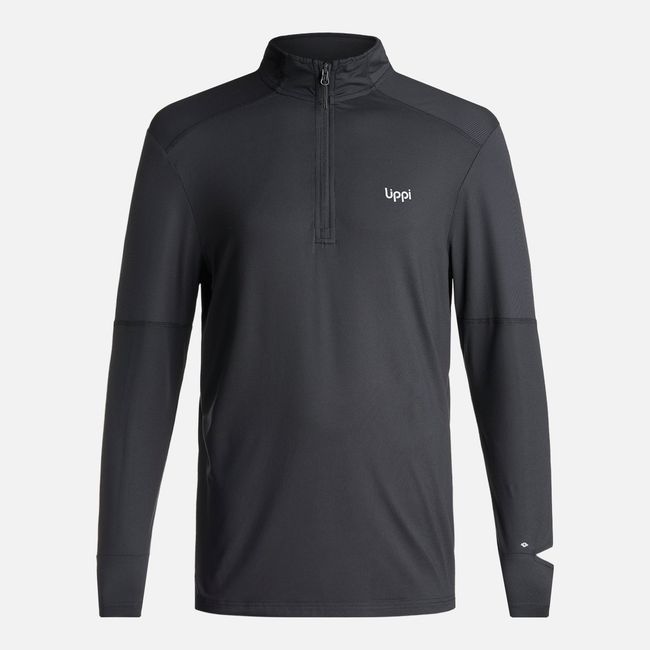 LIPPI - Poleron Hombre Puerto Trucco 14 Zip Negro Lippi