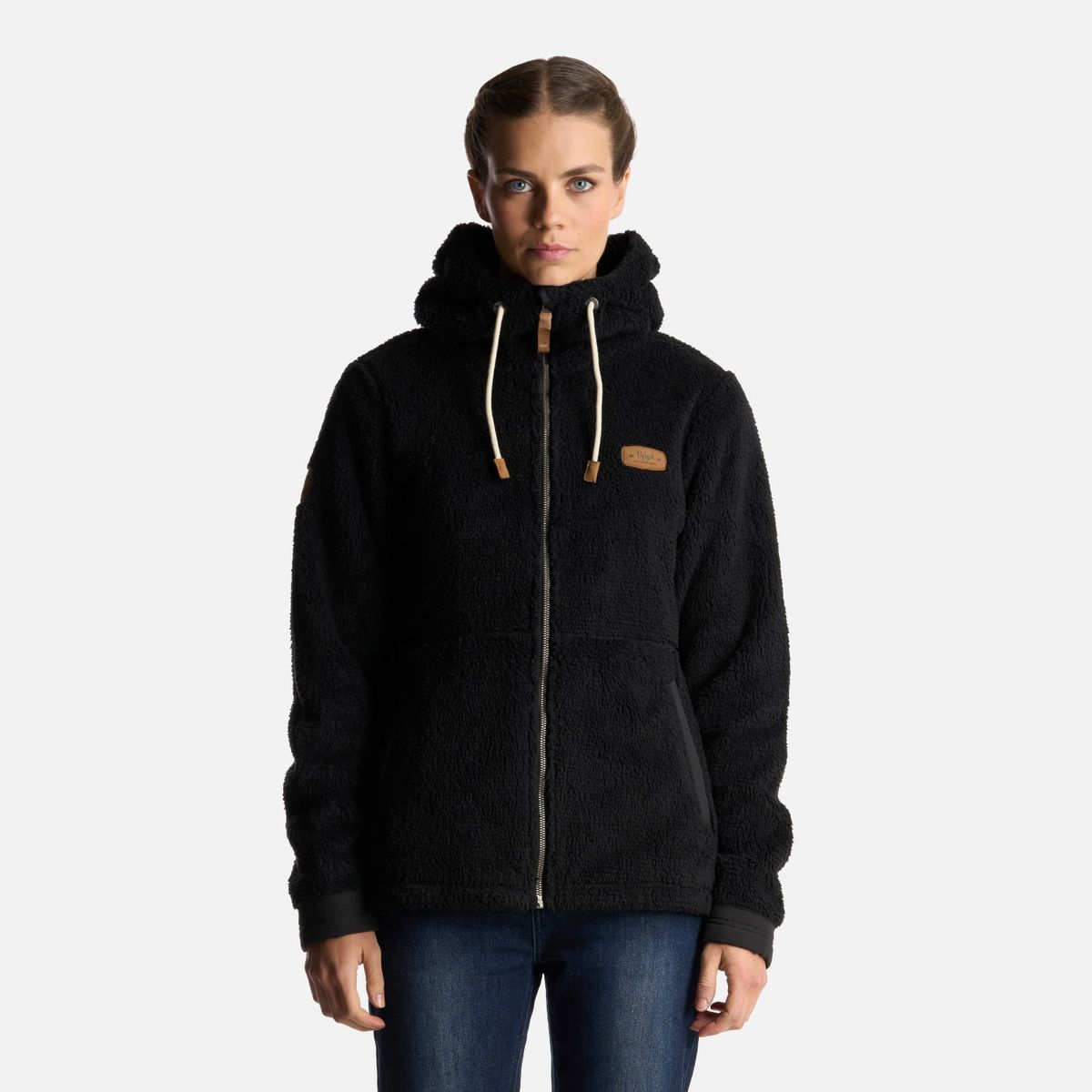 LIPPI - Chaqueta Mujer Bear Shaggy-Pro Hoody Jacket Negro Lippi
