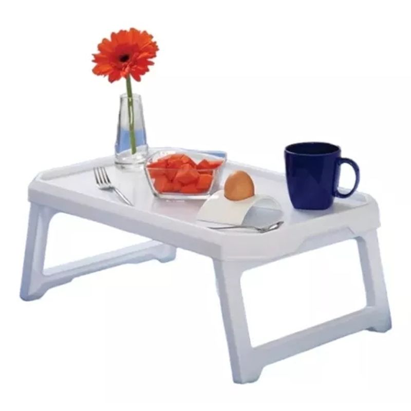 GENERICO - Bandeja Para Desayuno  Mesa Plegable Vanyplas Color Blanco