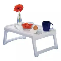 GENERICO - Bandeja Para Desayuno Mesa Plegable Vanyplas Color Blanco