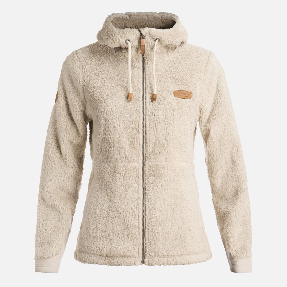 LIPPI - Chaqueta Mujer Bear Shaggy-Pro Hoody Jacket Beige Lippi