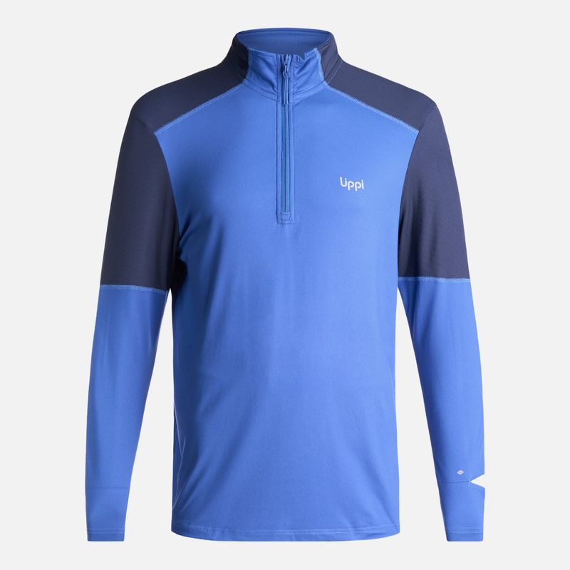 LIPPI - Poleron Hombre Puerto Trucco 14 Zip Azul Lippi