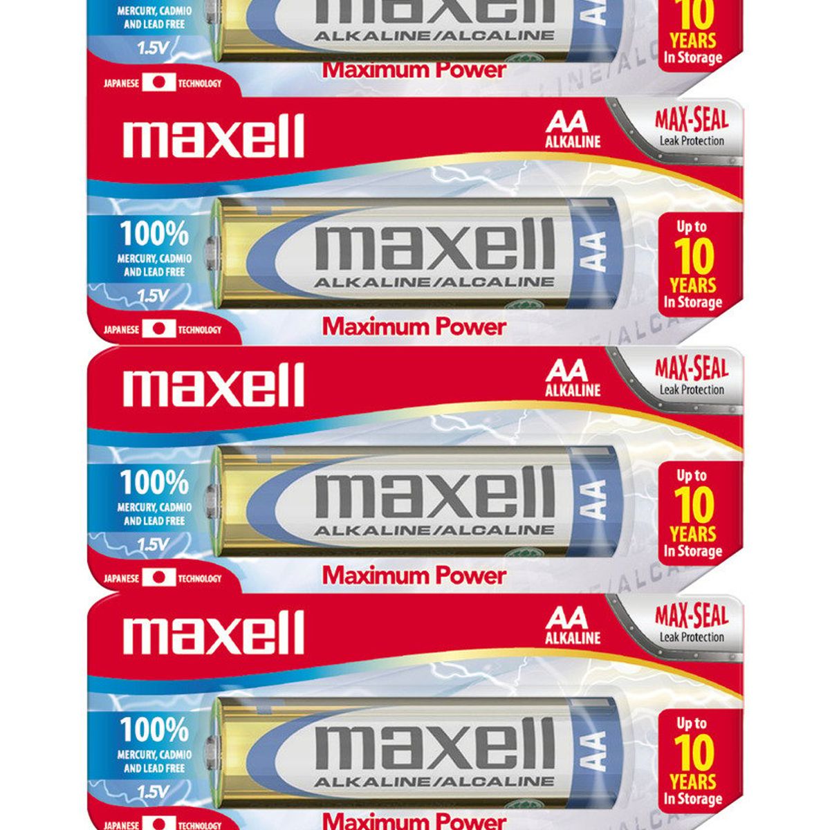 MAXELL - Pilas Alcalinas Maxell Tamaño AA 5 Unidades