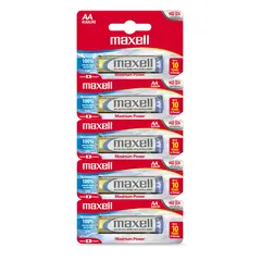 MAXELL - Pilas Alcalinas Tamaño AA 5 Unidades